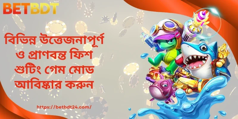 বিভিন্ন উত্তেজনাপূর্ণ ও প্রাণবন্ত ফিশ শুটিং গেম মোড আবিষ্কার করুন