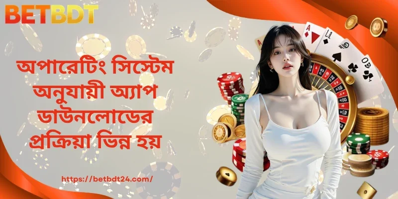 অ্যাপ ডাউনলোডের প্রক্রিয়া অপারেটিং সিস্টেম অনুযায়ী ভিন্ন হয়