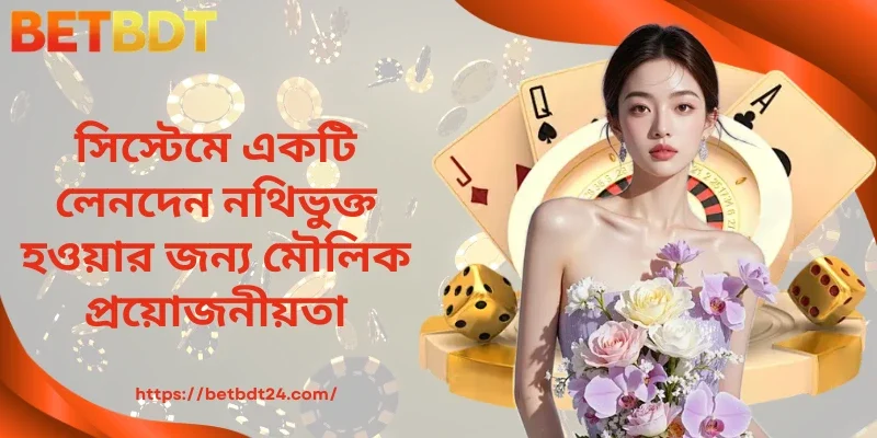 সিস্টেমে একটি লেনদেন নথিভুক্ত হওয়ার জন্য মৌলিক প্রয়োজনীয়তা